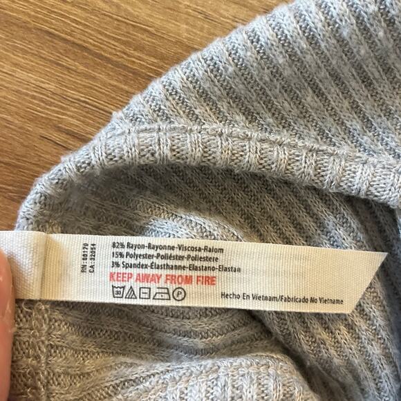 Intimately Free People Ribbed Knit Jumpsuit Overalls Size XS Gray Soft Slouchy - Picture 4 of 9